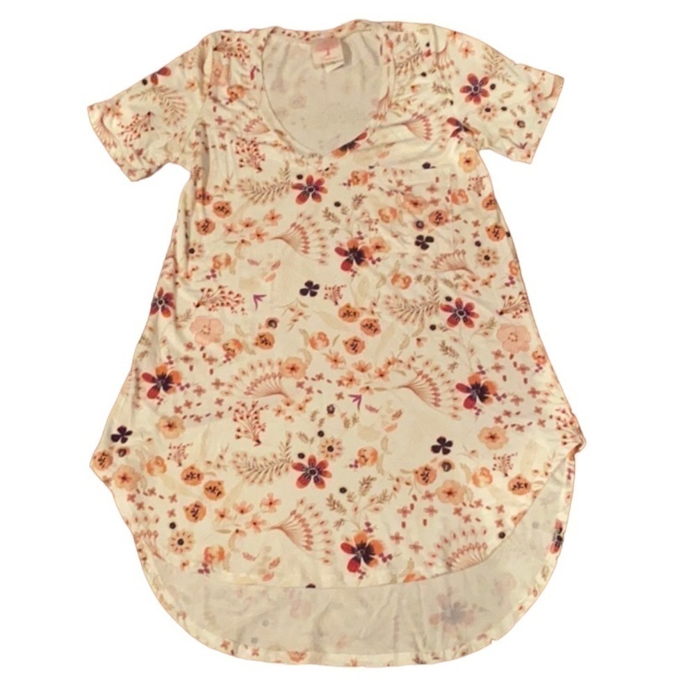 Modcloth Freelander cream floral tunic top